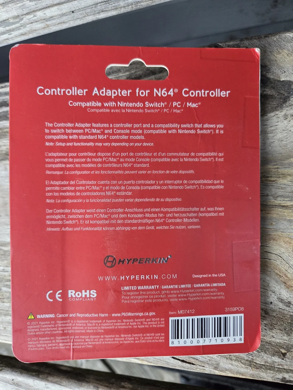 N64 Controller Adapter Compatible with Nintendo Switch/PC/Mac